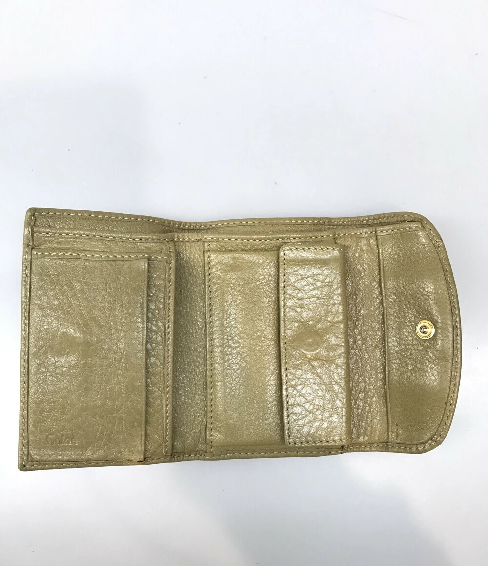 Chloe Tri Wallet fold Black